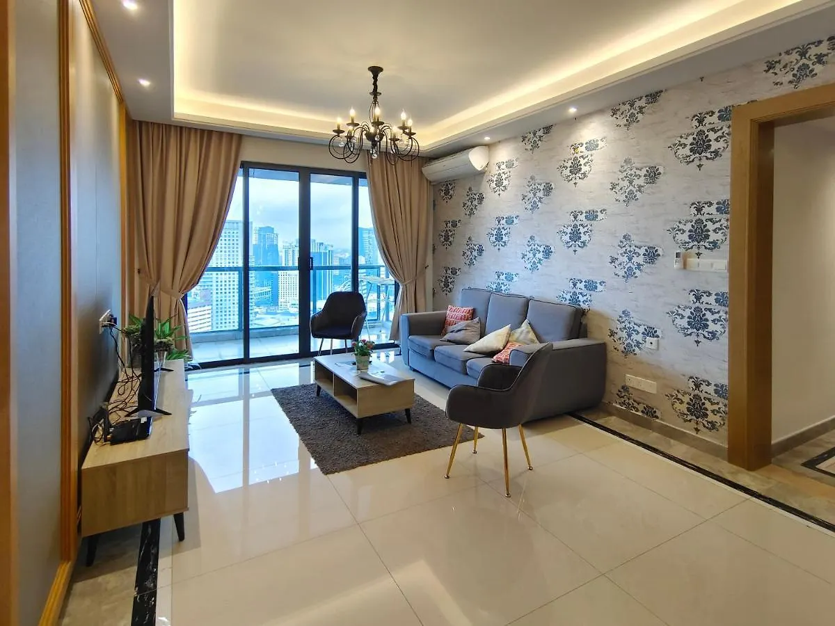 Netflix Smarttv Cityseaview & Highfloor At R&F Mall Apartamento Johor Bahru 0*,